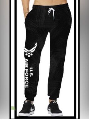 Unisex US Airforce Jogger Pants Size L/XL New